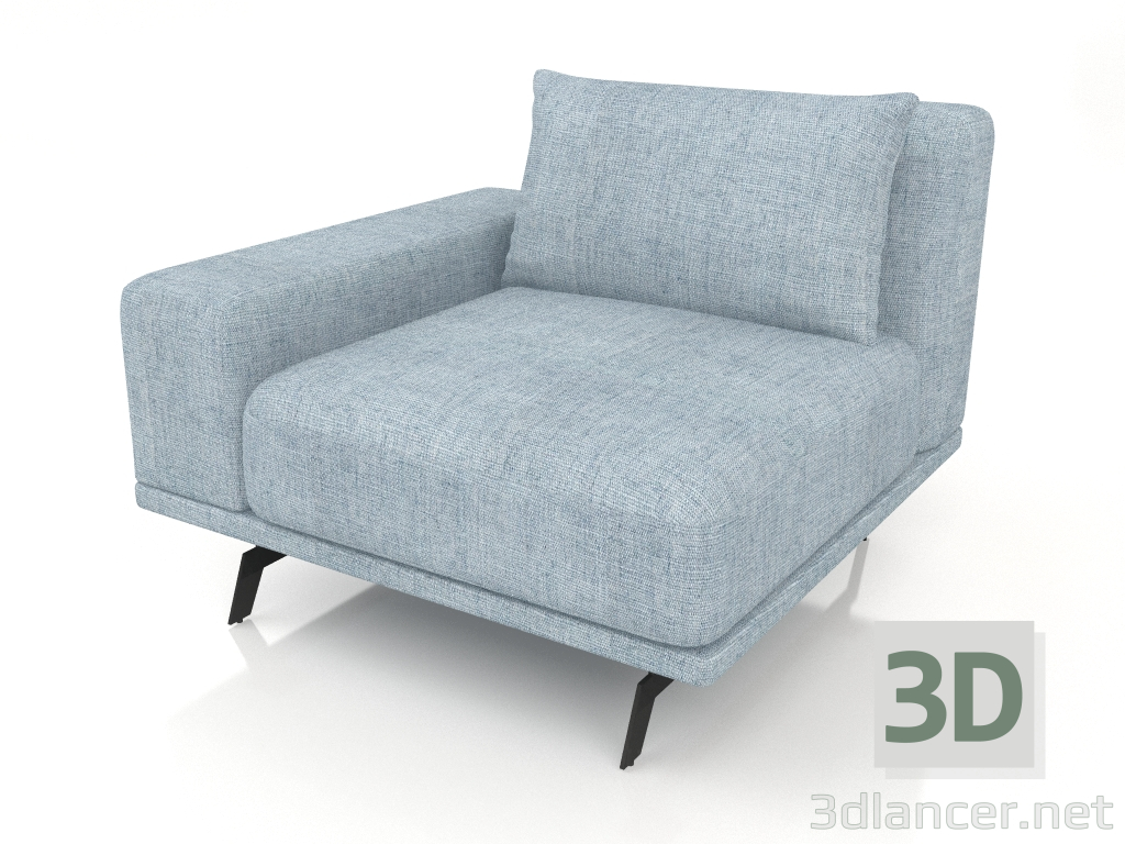 3d model Módulo sofá Galaxy 4 - vista previa