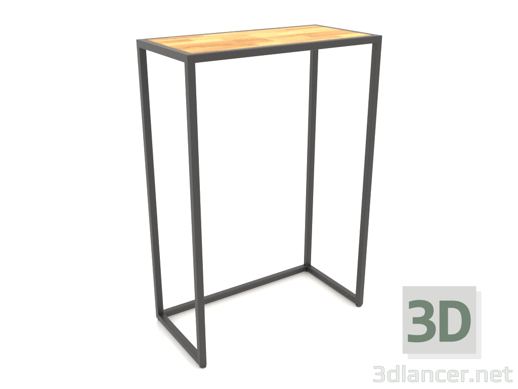 3D Modell Rechteckige Konsole (HOLZ, 60x30x86) - Vorschau