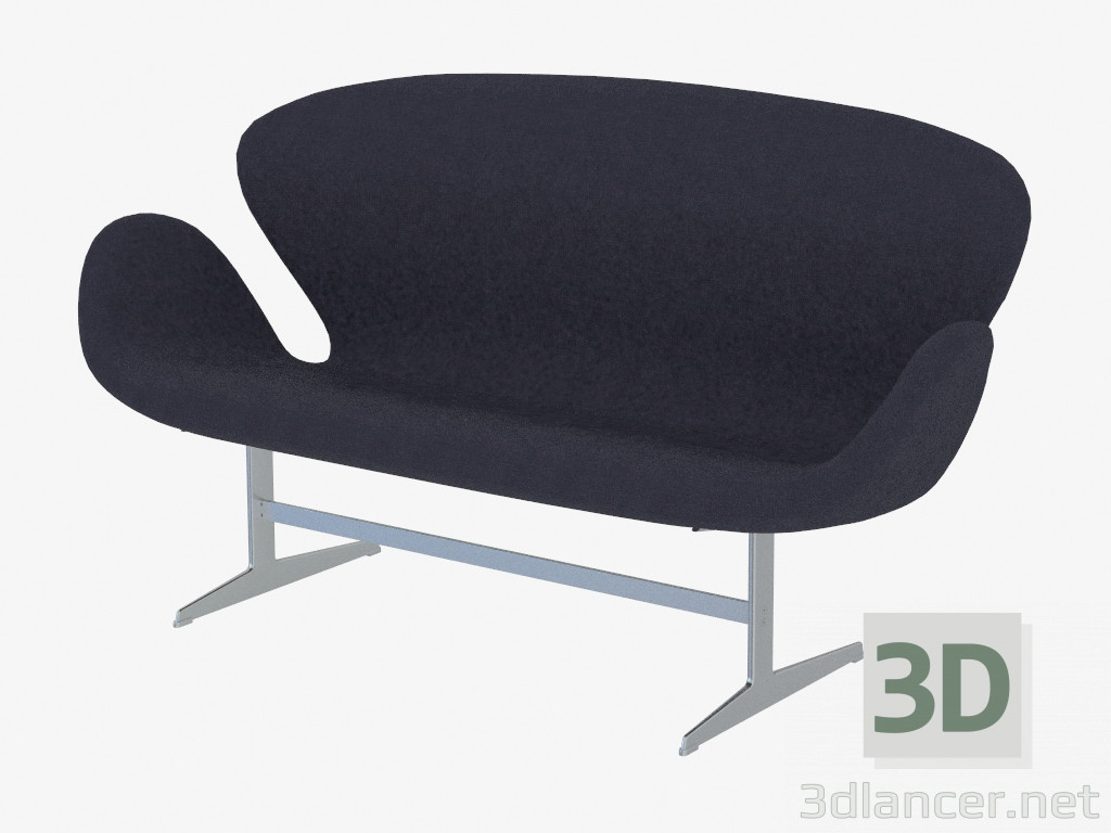 3d model Sofá-cisne - vista previa