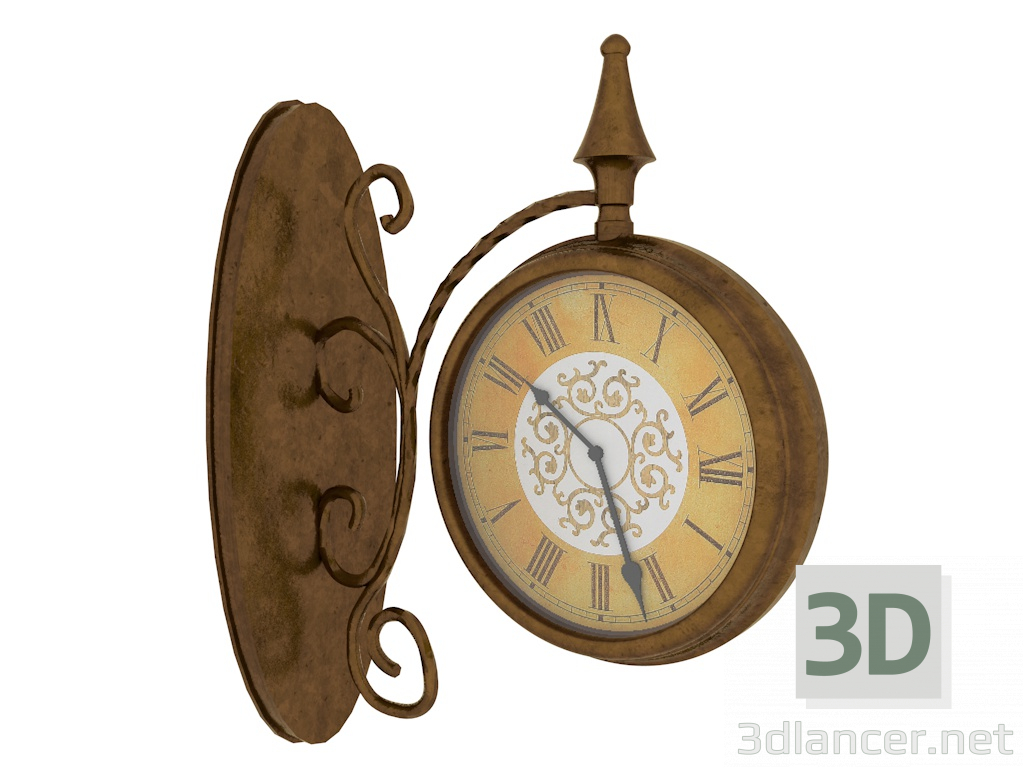 3D Modell Wanduhr - Vorschau