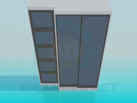 3D Modell Garderobe - Vorschau