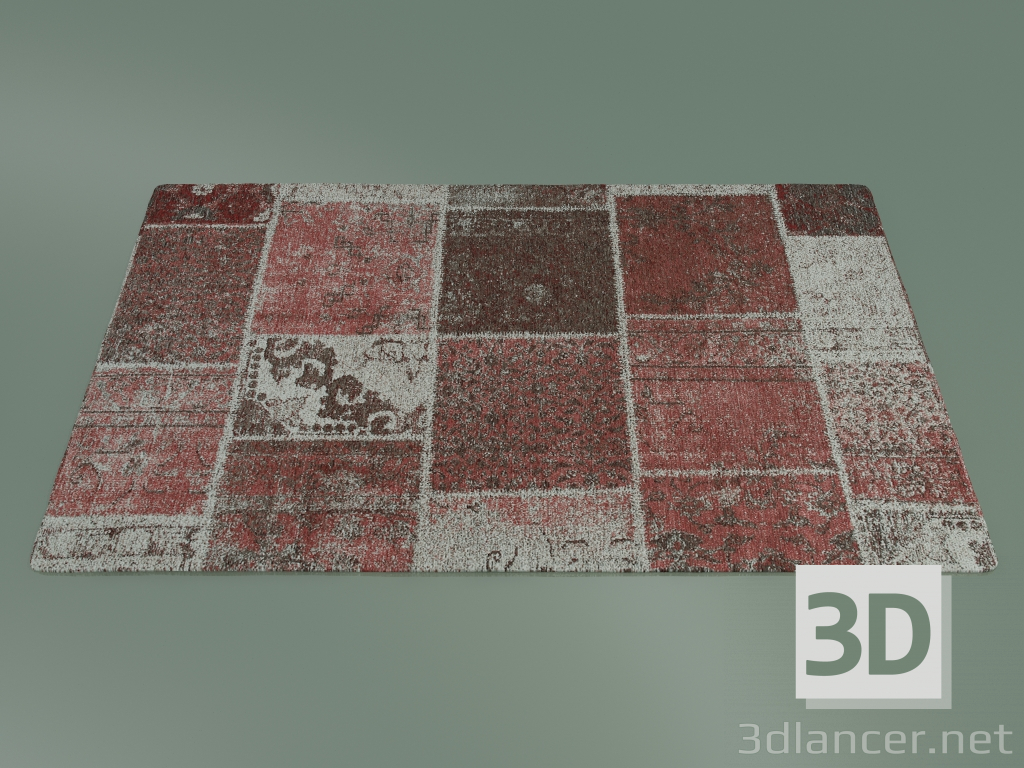 modello 3D Carpet Mood (S74, Red Brick) - anteprima