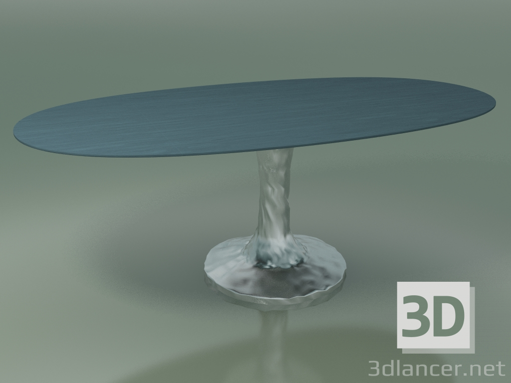 3d model Oval dining table (138, Lacquered Air Force Blue) - preview