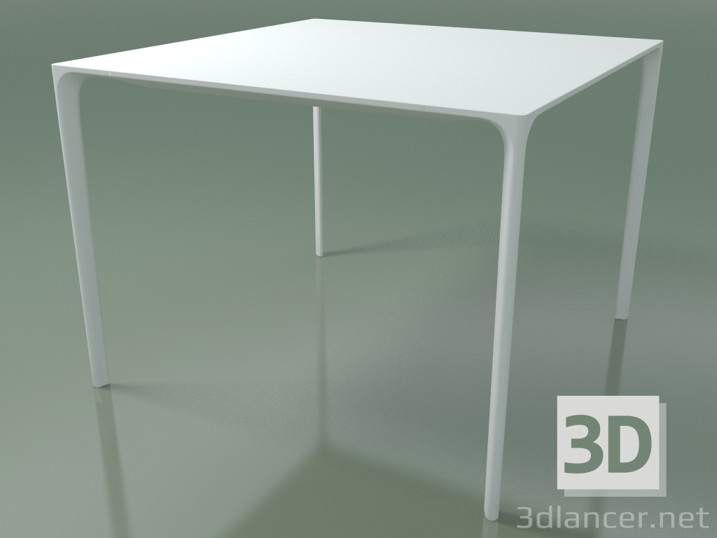 Modelo 3d Mesa quadrada 0804 (H 74 - 100x100 cm, laminado Fenix F01, V12) - preview