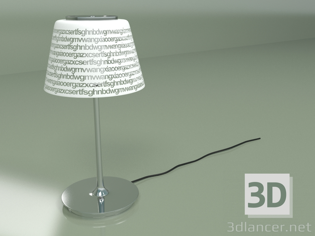 Modelo 3d Candeeiro de mesa ABC - preview