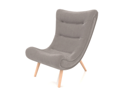 Fauteuil Dolce Vita (gris-beige - naturel)