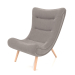 modèle 3D Fauteuil Dolce Vita (gris-beige - naturel) - preview