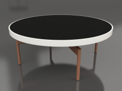 Mesa de centro redonda Ø90x36 (cinza ágata, DEKTON Domoos)