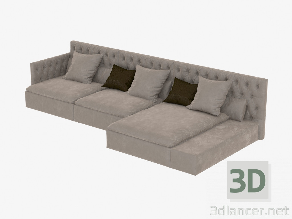 modello 3D Divani modulari Domonio - anteprima