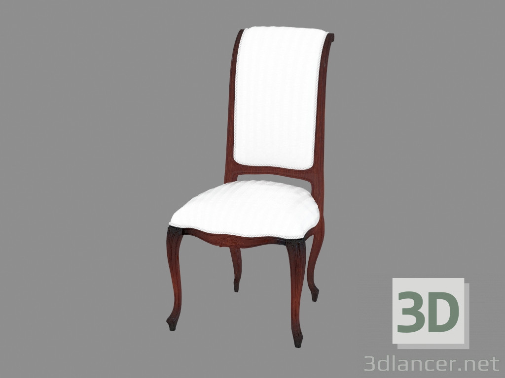 modello 3D Sedia da pranzo in stile classico 413 - anteprima