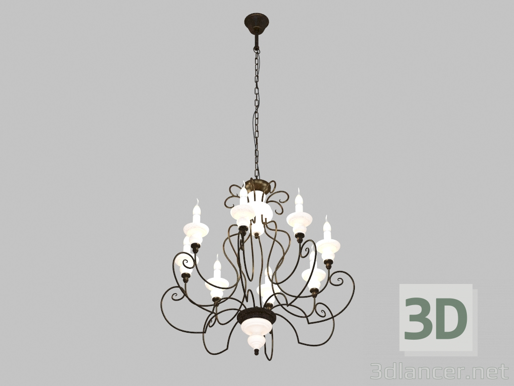 Modelo 3d Candelabro Corfu (1405-8P) - preview