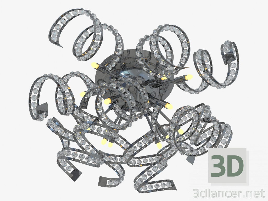 3d model Chandelier Ceiling Spider (742094) - vista previa