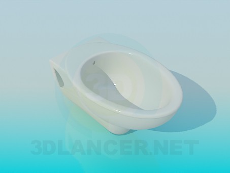 modèle 3D Bidet - preview