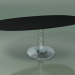 3d model Oval dining table (138, Black Lacquered) - preview