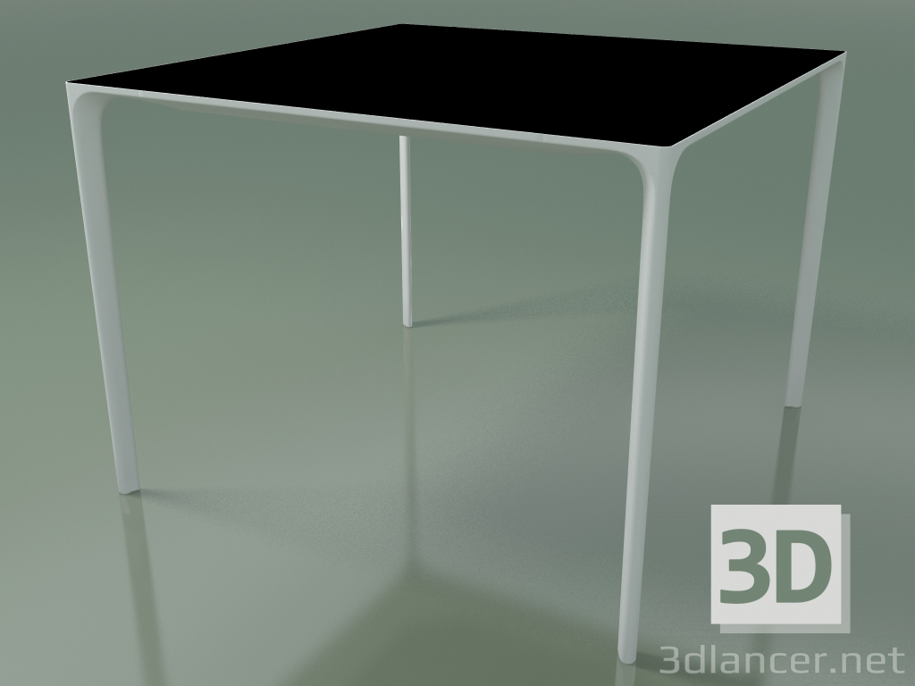 Modelo 3d Mesa quadrada 0804 (H 74 - 100x100 cm, laminado Fenix F02, V12) - preview