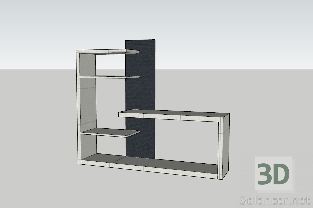 modello 3D di supporto della televisione comprare - rendering