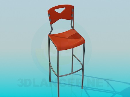 3d model Silla alta - vista previa