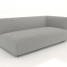 3d model Sofa module for 2 people (XL) 183x100 with an armrest on the right - preview