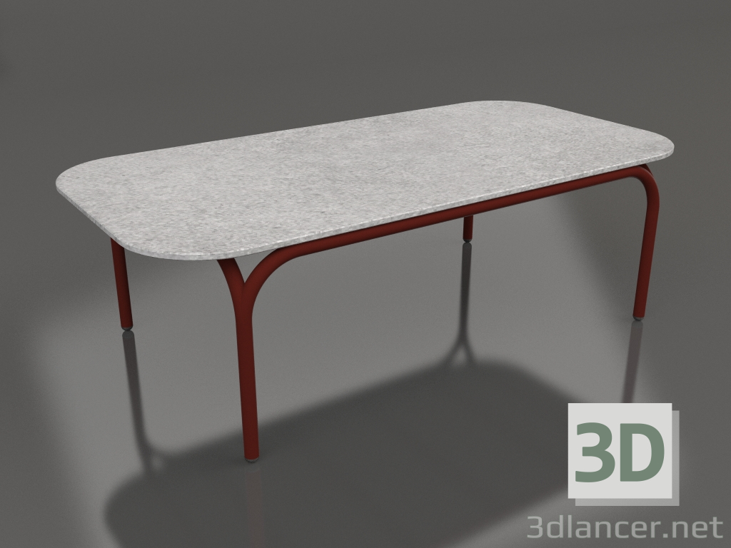 3d model Coffee table (Wine red, DEKTON Kreta) - preview