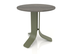 Table basse Ø50 (Vert olive, DEKTON Radium)