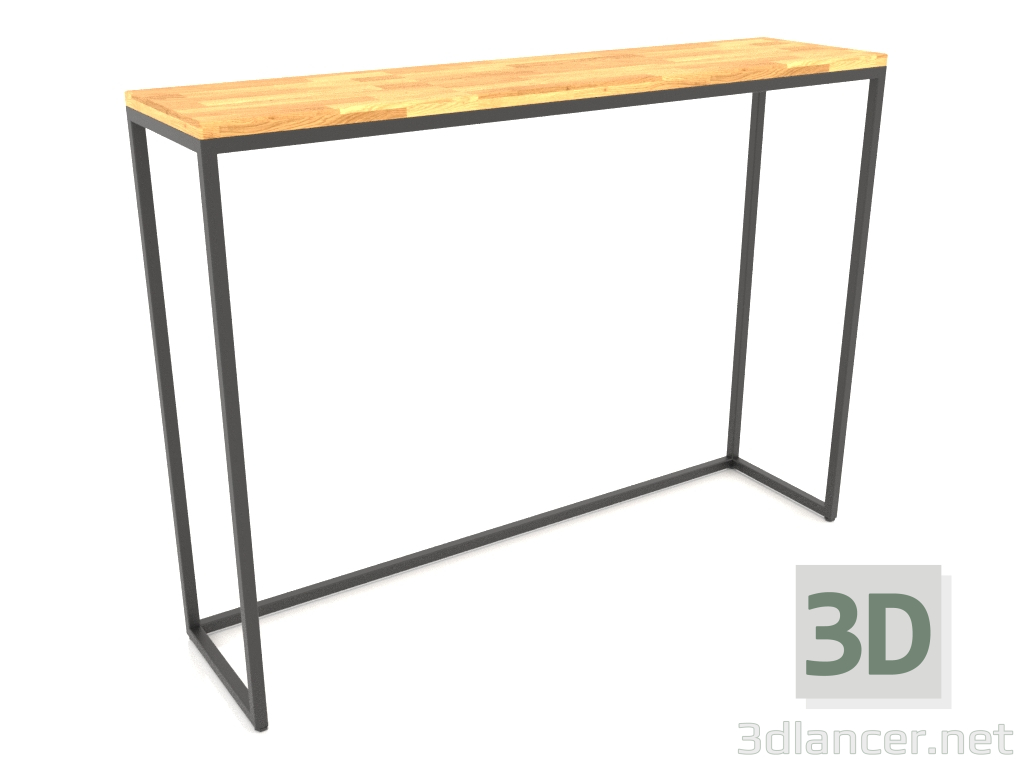 Modelo 3d Consola retangular (PAVIMENTO DE MADEIRA, 120x30x86) - preview