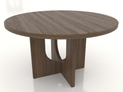 Dining table ROUND Ø 1300 mm (lightened ash walnut)