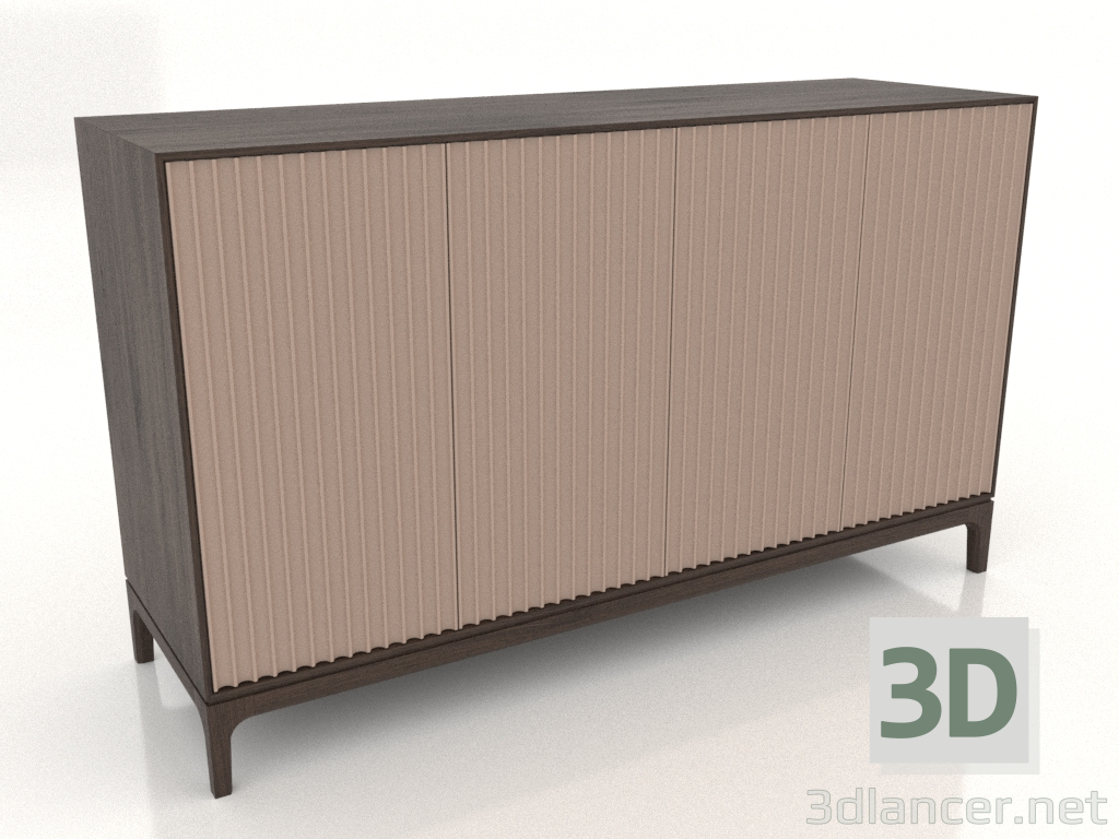 3D modeli TV sehpası FARGO frezelenmiş cepheli 1600x500x950 mm (bej, koyu meşe, seçenek 2) - önizleme 3D modeli TV sehpası FARGO frezelenmiş cepheli 1600x500x950 mm (bej, koyu meşe, seçenek 2) - önizleme