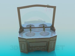 double washbasin