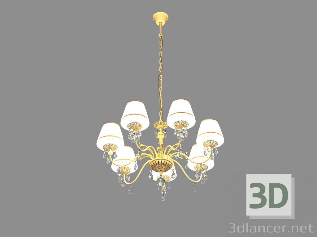 modello 3D Lampadario Gara (1408-7P) - anteprima