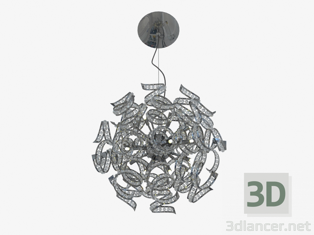 3D Modell Kronleuchter Anhänger Spinne (742194) - Vorschau