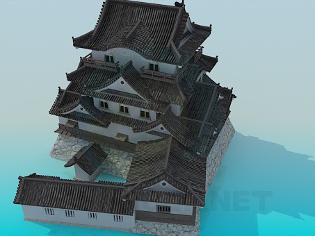 3d model Chinese House - preview