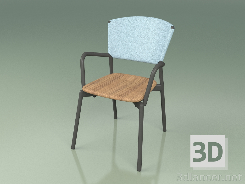 3d model Silla 021 (Metal Smoke, Sky) - vista previa