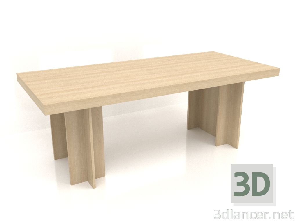 3d model Mesa de comedor DT 14 (2200x1000x796, madera blanca) - vista previa