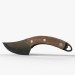 modello 3D di coltello corto comprare - rendering