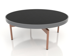 Table basse ronde Ø90x36 (Anthracite, DEKTON Domoos)