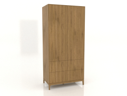 Kleiderschrank FARGO 1050x600x2200 mm (Eiche natur, 2 Türen, 4 Schubladen)