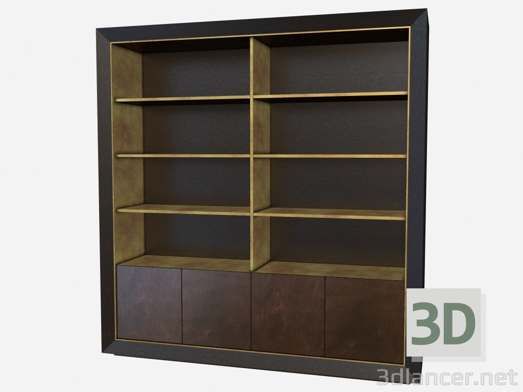 3d model A large wooden wardrobe Don Giovanni Z03 - preview