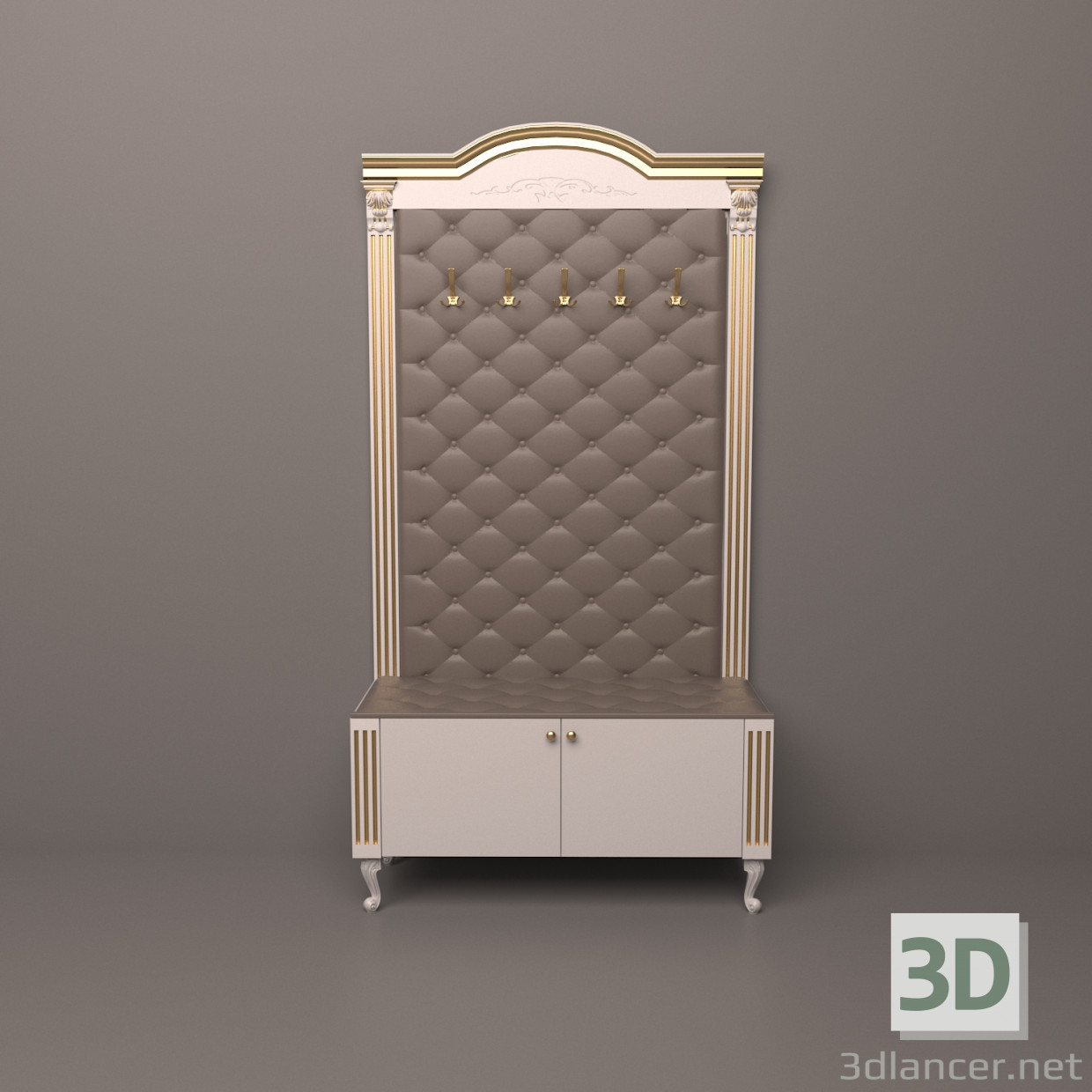 3d model Mueble de entrada - vista previa