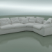 3D Modell Ecksofa Ilaria (3560 x 2670 x 710, 356IL-267-CR) - Vorschau