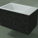 3D Modell Wandwaschbecken (02R132102, Nero Assoluto M03, L 60, P 36, H 36 cm) - Vorschau