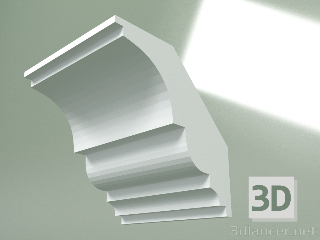 Modelo 3d Cornija de gesso (plinto de teto) KT373 - preview