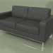 3d model Double sofa Bentley (Black leather) - preview