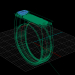 Damenring 3D-Modell kaufen - Rendern