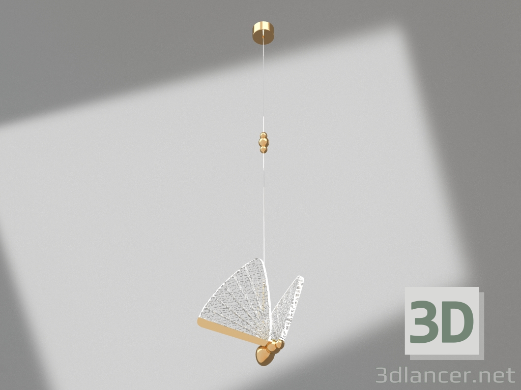 3d model Colgante Mariposa oro (08444-1B,33) - vista previa