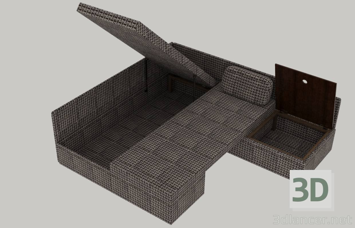 modèle 3D de Canapé d'angle - transformateur acheter - rendu