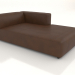 3d model Chaise longue 207 with an armrest on the left - preview