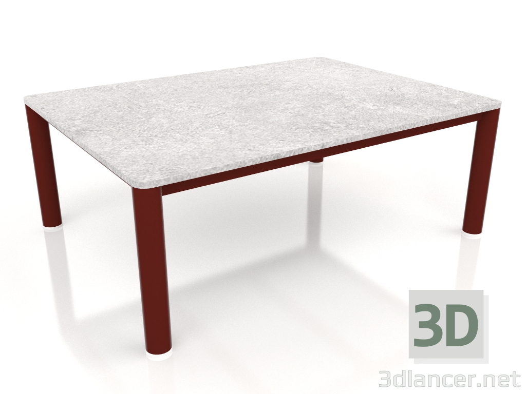 3D modeli Orta sehpa 70×94 (Şarap kırmızısı, DEKTON Kreta) - önizleme