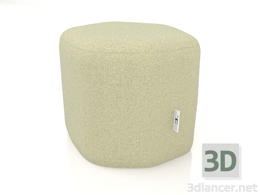 Modelo 3d Pufe (verde oliva) - preview