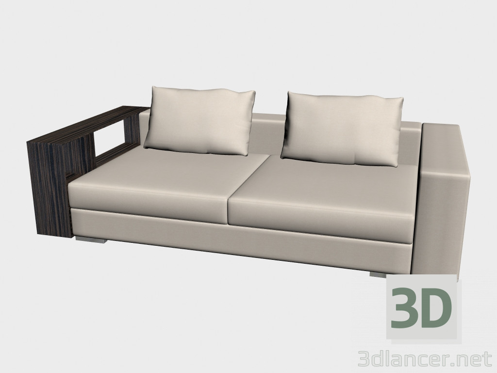 modello 3D Divano Infiniti (con ripiani 248h124) - anteprima