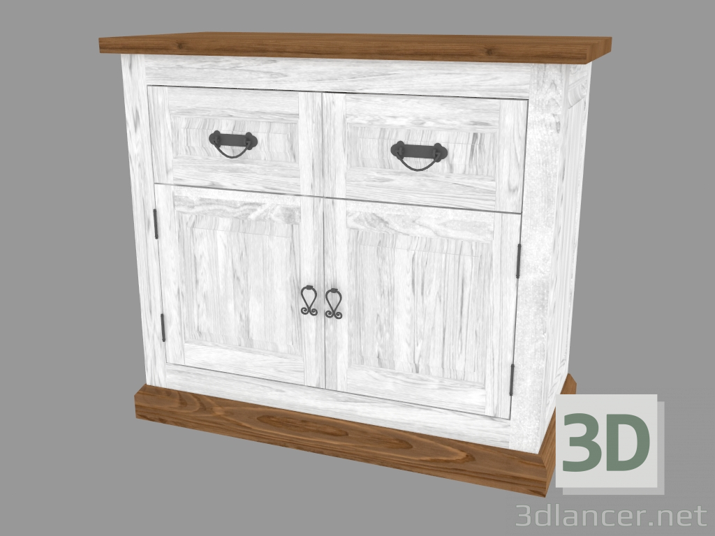 3d модель Комод 2D2S (PRO.012.XX 94x83x42cm) – превью